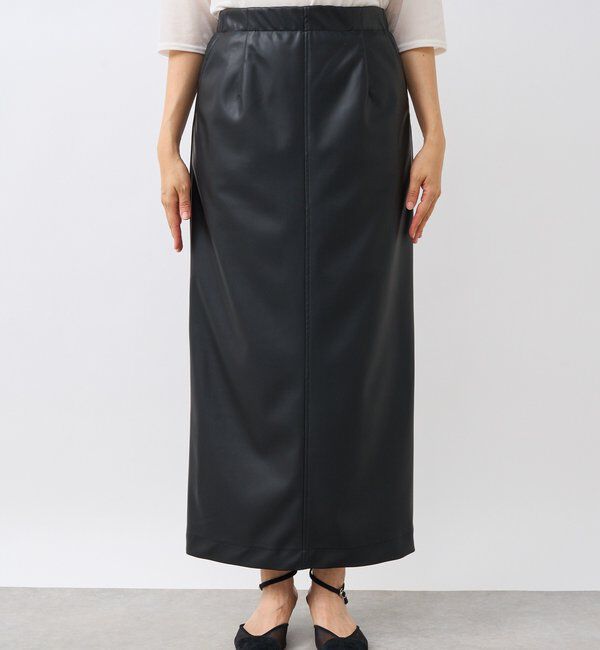  「合皮タイトスカート」|スカート|