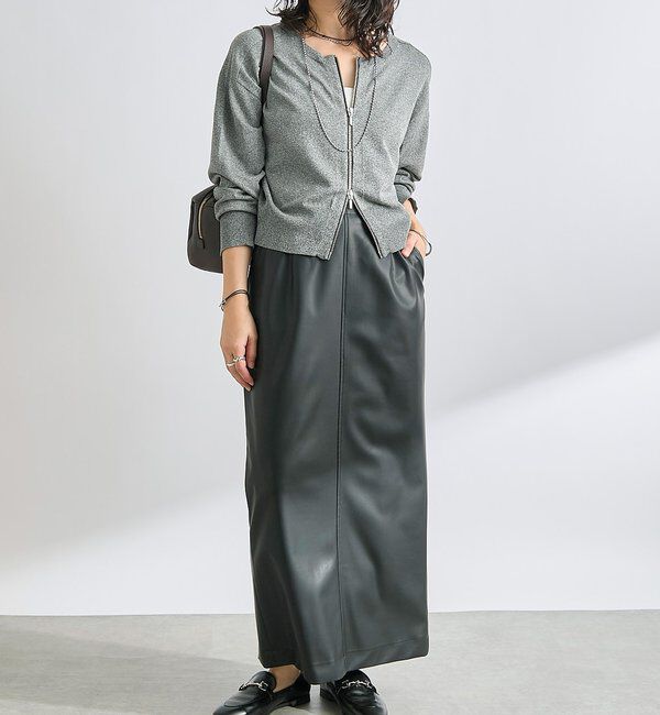  「合皮タイトスカート」|スカート|