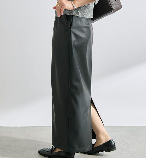  「合皮タイトスカート」|スカート|