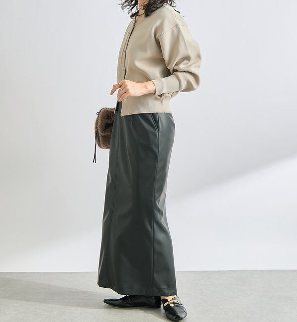  「合皮タイトスカート」|スカート|