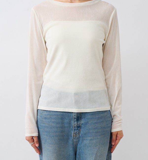  「【シーズンムード高まる】フロッキーチュールロンTee」|Tシャツ・カットソー|