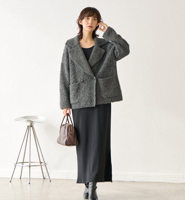  「【全骨格細見え】NEW2WAYロングリブワンピース」|ワンピース|