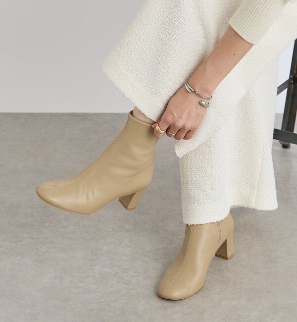  「【安定感◎】ラウンドトゥショートブーツ」|ショートブーツ|