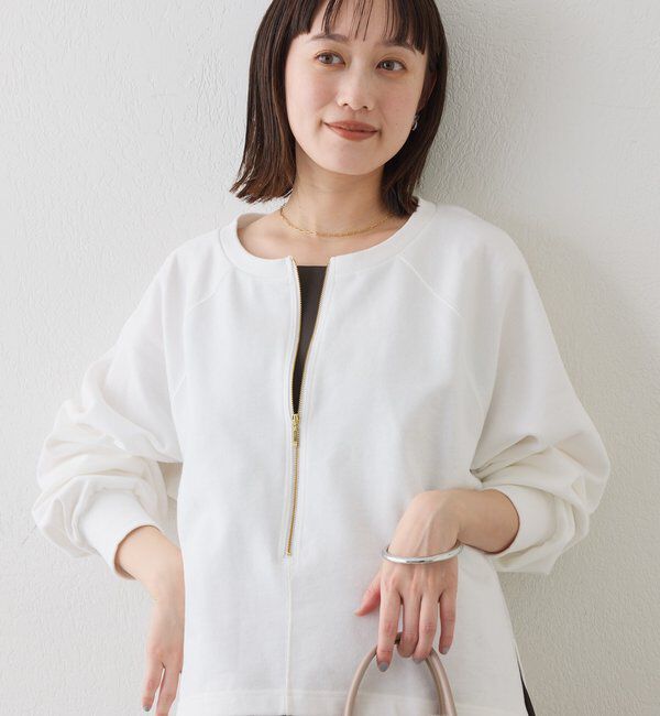  「予約【新色追加/抜け感◎】ハーフZIPスウェット」|Tシャツ・カットソー|