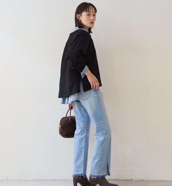  「予約【新色追加/抜け感◎】ハーフZIPスウェット」|Tシャツ・カットソー|