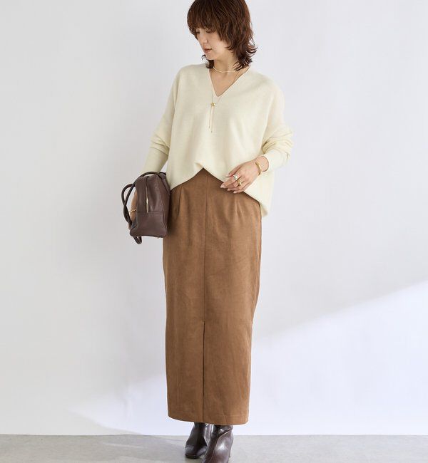  「【リバイバル/新色追加/7色展開】ウール100NEWバックボリュームニット」|ニット・セーター|