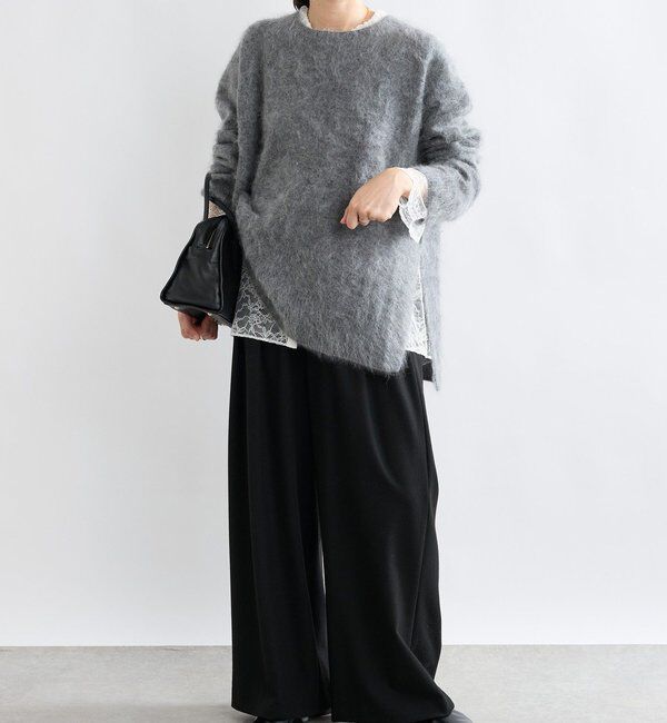  「【最高気温5度の寒い日に！/すっきり見え】ウォームタックワイドスラックス」|チノ|