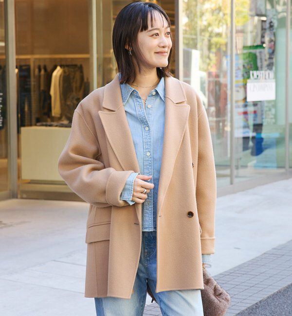  「【最高気温5度の寒い日に！/こなれ感抜群】ピークドラペルリバージャコット」|その他|