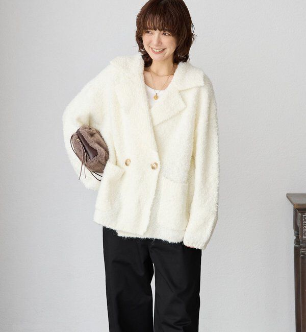  「【インフルエンサーYossshiiii企画】ボアライクコーディガン」|カーディガン|