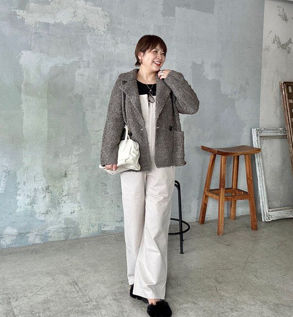  「【インフルエンサーYossshiiii企画】ボアライクコーディガン」|カーディガン|