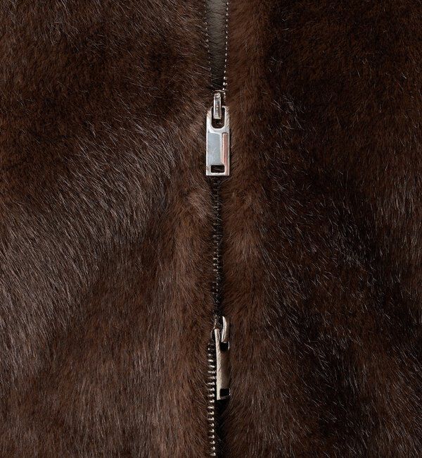  「【シーズンムード高まる】ミンクライクショートコート」|その他|