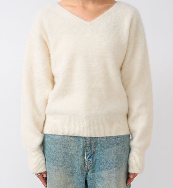  「【最高気温5度の寒い日に！/リバイバル】ファーヤーン2WAYニット」|ニット・セーター|