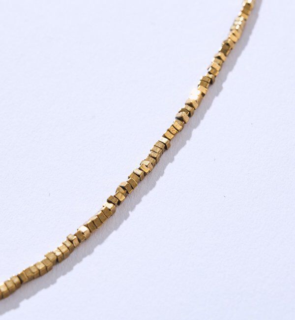  「【首元にアクセント】ヘマタイトショートネックレス3」|ブローチ・コサージュ|