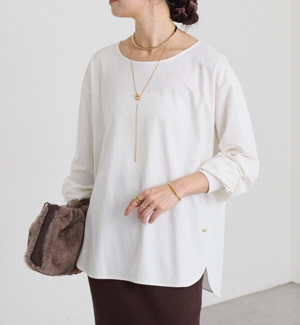  「予約【新色追加/着回し力抜群】キュプラカットプルオーバー」|Tシャツ・カットソー|