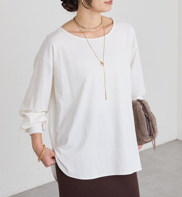  「予約【新色追加/着回し力抜群】キュプラカットプルオーバー」|Tシャツ・カットソー|