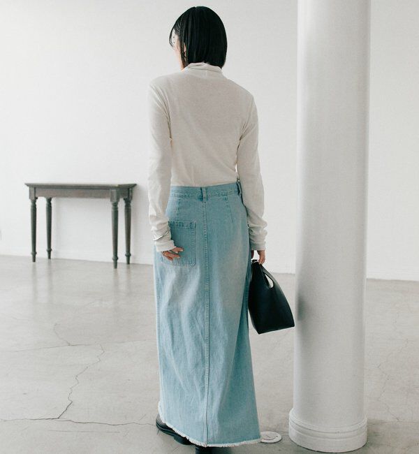  「【MONN.:.(モン)】ラップデニムスカート」|スカート|