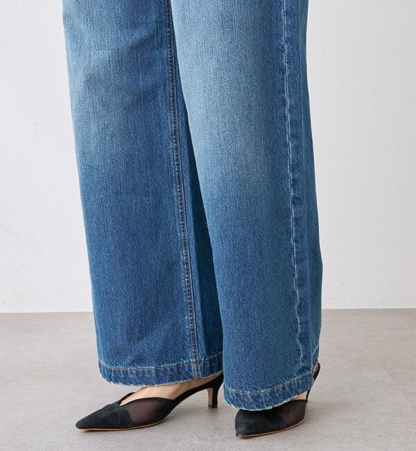  「【こなれ感抜群】ルーズフレアデニム」|デニム|