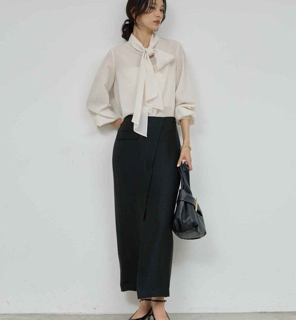  「フィネスボウタイブラウス2」|シャツ・ブラウス|