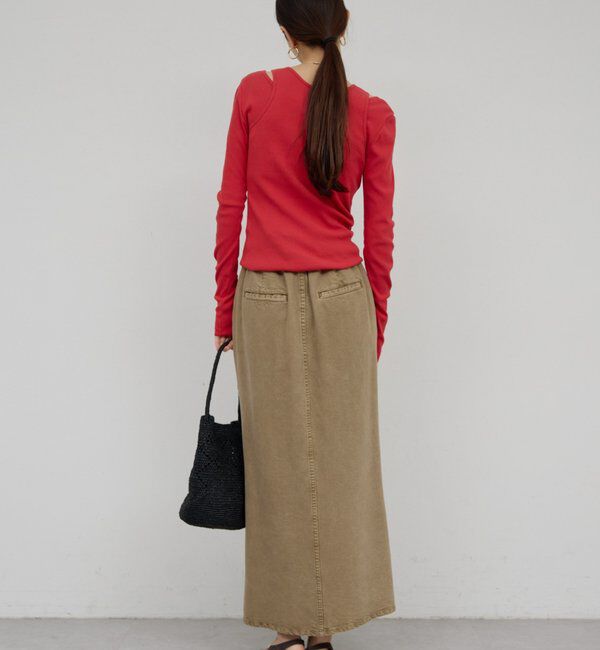  「【セットアップ対応】リヨセルスリットスカート」|スカート|