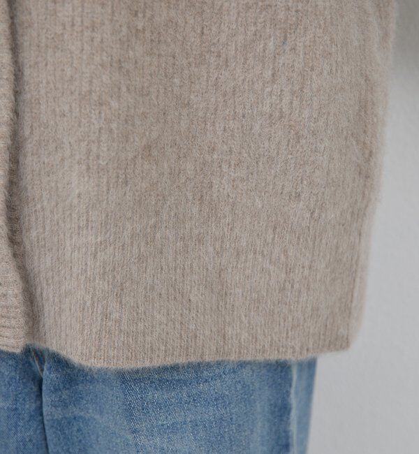  「ファーVネックカーディガン」|ニット・セーター|