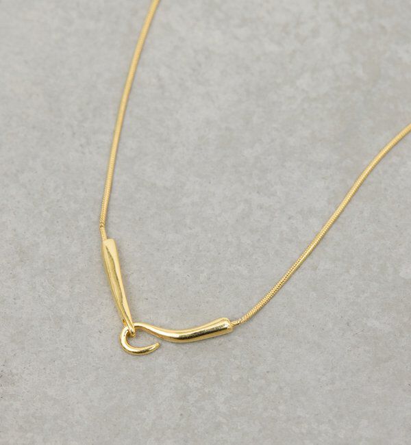  「【Lemme.&times;2.718】スネークチェーンネックレス」|リング|