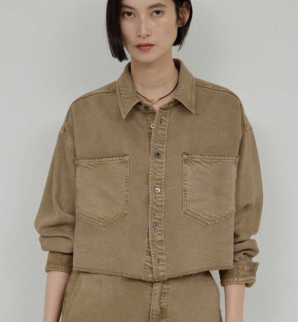  「【セットアップ対応】リヨセルショートシャツ」|シャツ・ブラウス|