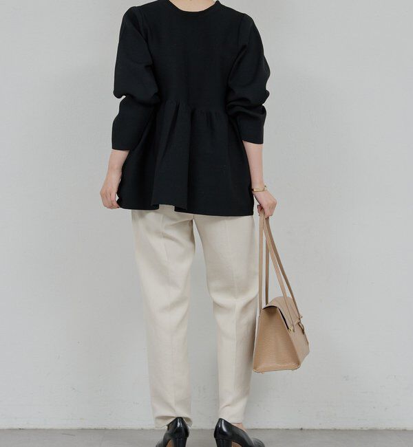  「ペプラムロングカーデ」|ニット・セーター|