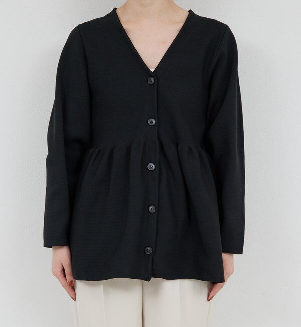  「ペプラムロングカーデ」|ニット・セーター|