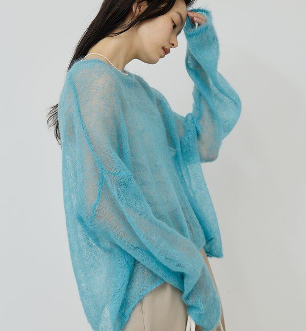  「モヘヤリングシアーニット」|ニット・セーター|