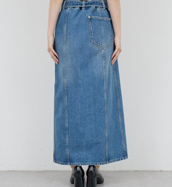  「【PEAS】スリットデニムスカート」|スカート|