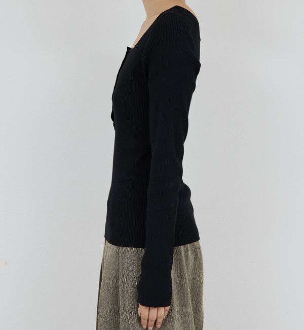  「スクエアヘンリーネックニット」|ニット・セーター|