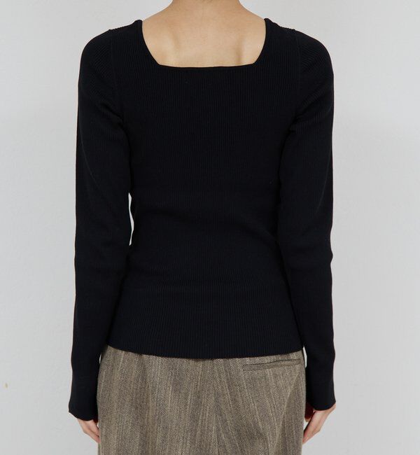  「スクエアヘンリーネックニット」|ニット・セーター|