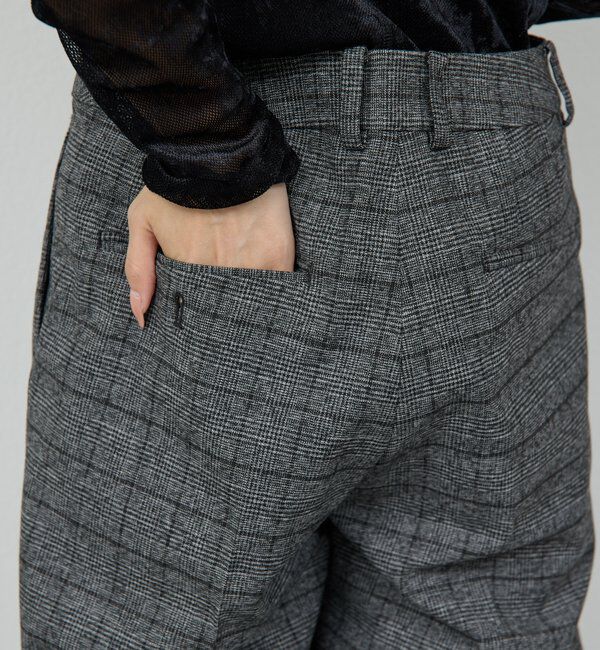  「タックワイドストレートパンツ」|チノ|