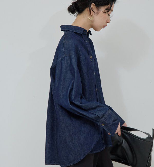  「バックフレアデニムシャツ」|シャツ・ブラウス|