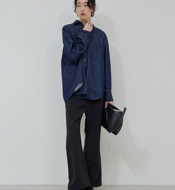  「バックフレアデニムシャツ」|シャツ・ブラウス|