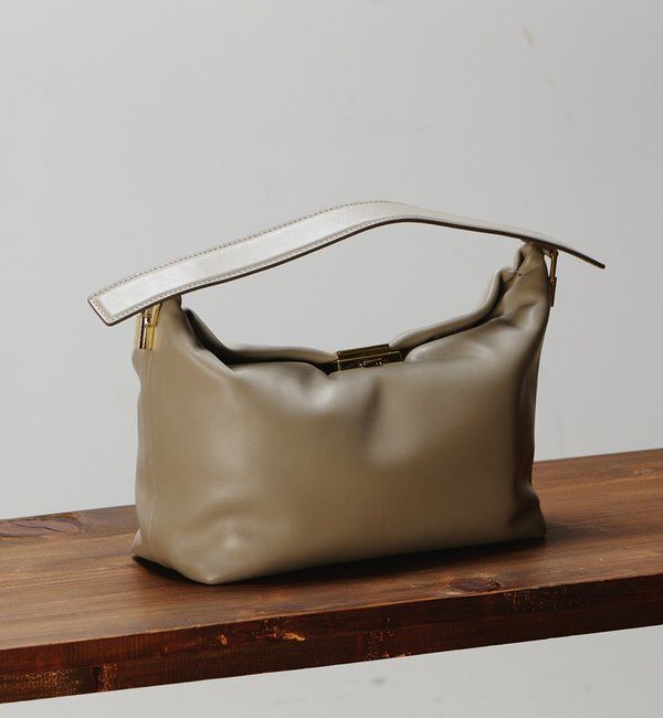  「【PUNTI】【別注】グラフトボックスバッグ」|クラッチバッグ|グレー