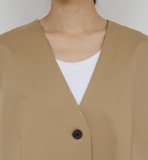  「【HERITANOVUM】【スリーピース対応】ウーステッドウールベスト」|ベスト・ジレ|