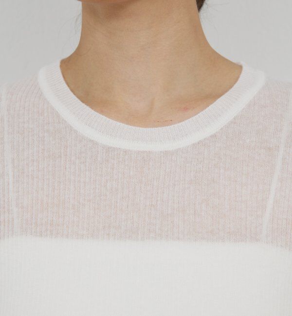  「【HERITANOVUM】 クルーリブニット」|ニット・セーター|