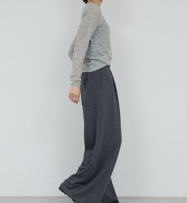  「【HERITANOVUM】 クルーリブニット」|ニット・セーター|