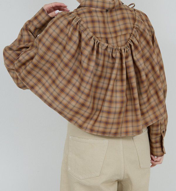  「【HERITANOVUM】ケープシャツ」|シャツ・ブラウス|