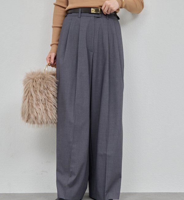  「【SACHIKOコラボ】2タックワイドパンツ」|チノ|