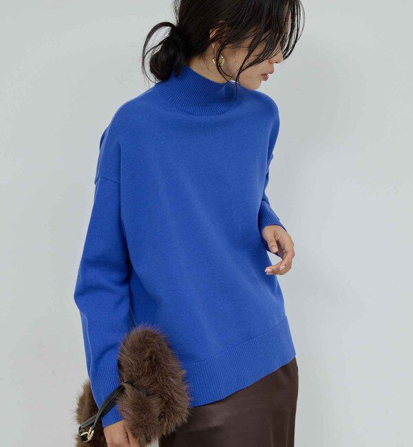  「【手洗い可】【全骨格対応】オーバータートルニット」|ニット・セーター|