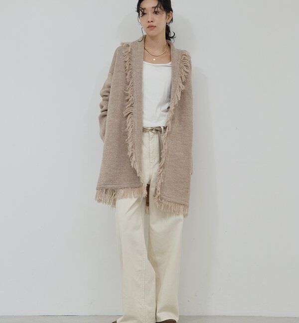  「【25th記念アイテム】フリンジニットガウン」|ニット・セーター|