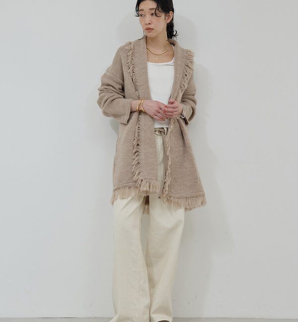  「【25th記念アイテム】フリンジニットガウン」|ニット・セーター|