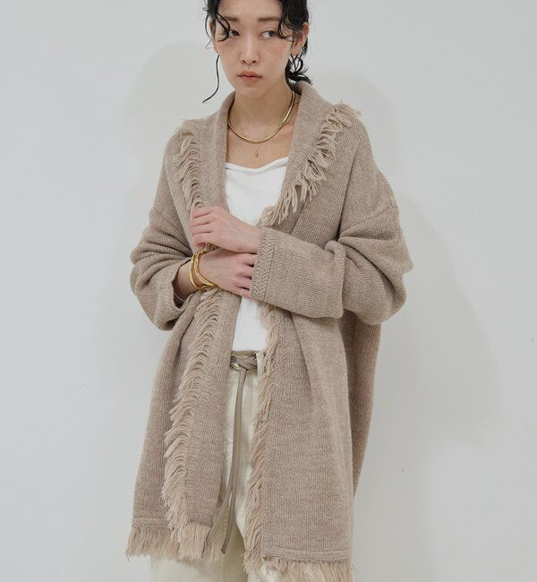  「【25th記念アイテム】フリンジニットガウン」|ニット・セーター|