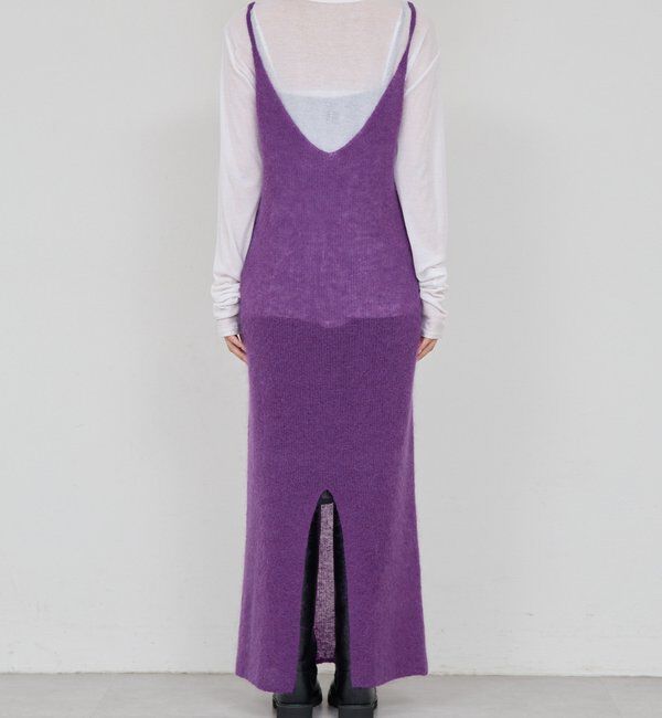  「【比留川游さんコラボ】シアーニットキャミワンピース」|ワンピース|