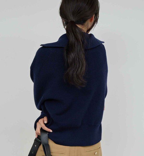  「ハーフジップニット」|ニット・セーター|
