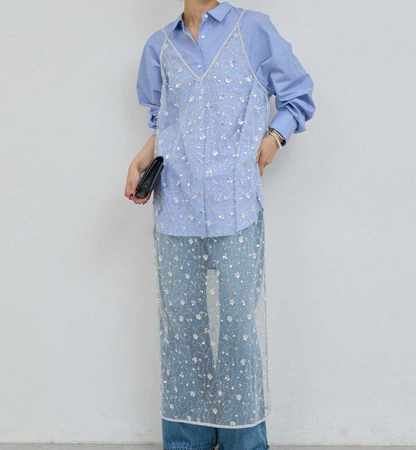  「ビジューシアーキャミワンピース」|ワンピース|