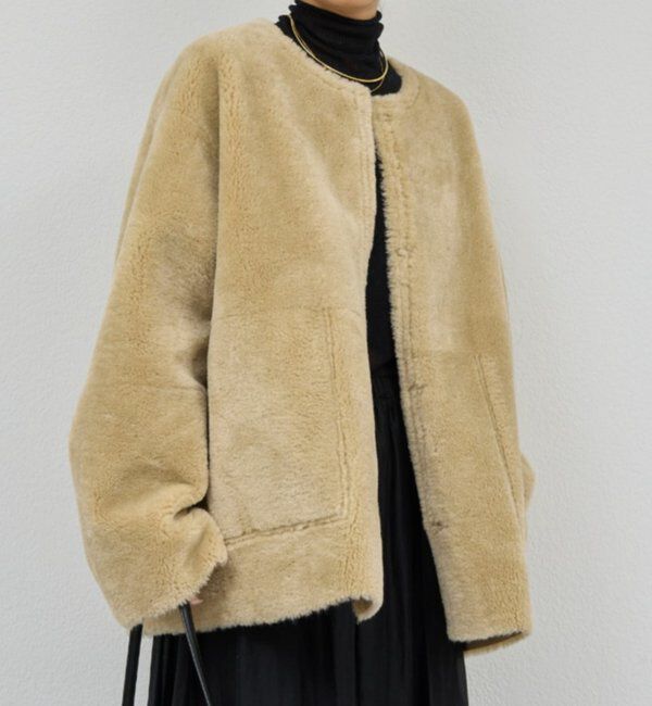  「【2way】リバーシブルフェイクムートンコート」|その他|