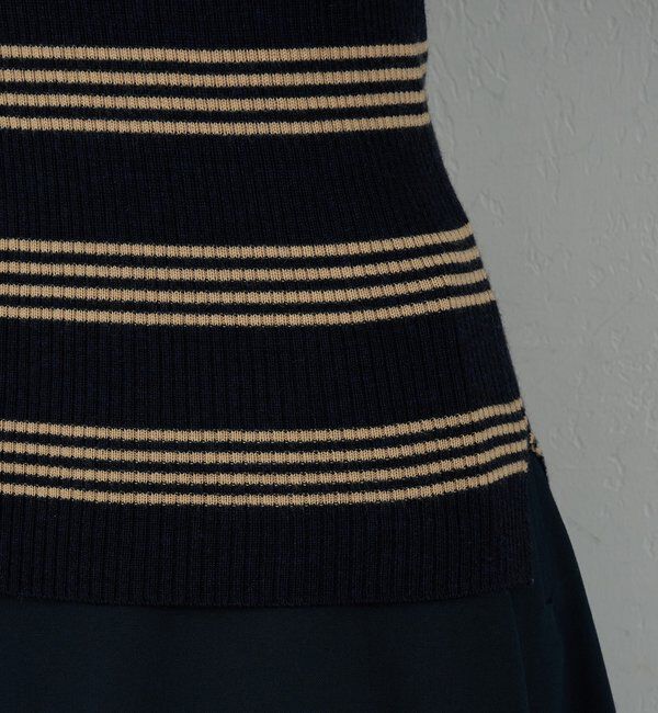  「【手洗い可】【HERITANOVUM】ボーダークループルオーバー」|ニット・セーター|